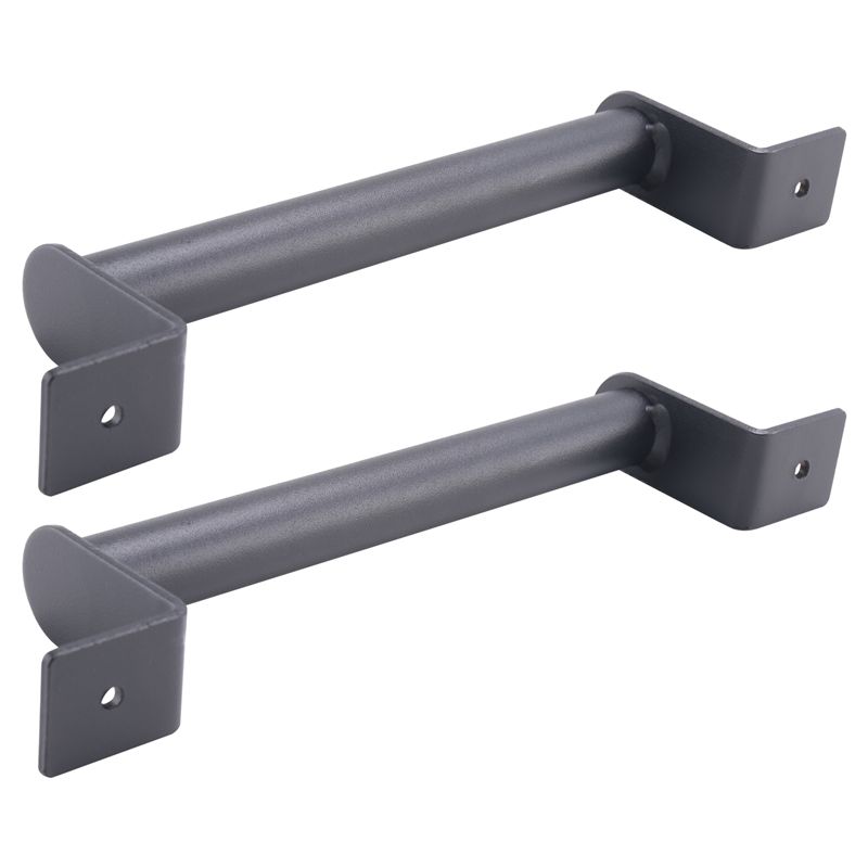 Indoor Garden Kit - A27F-2Pcs Czarna stal węglowa Uchwyt do