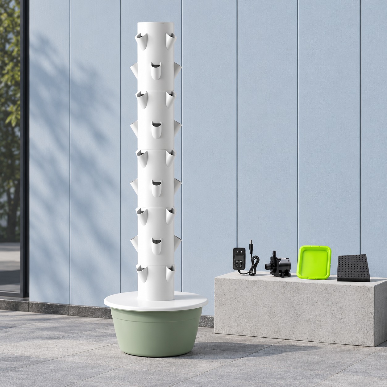 9-warstwowy, 36-otworowy, hydr – Hydroponic Tower recenzja i cena