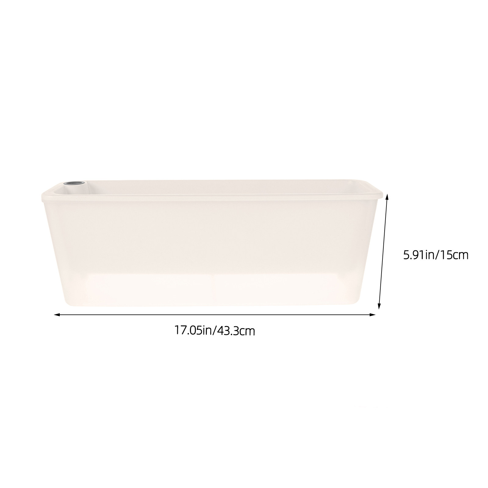Prostokątny, wąski doniczka z  – Self Watering Planter recenzja i cena